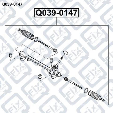Купить Q0390147 Q-fix Рулевая рейка