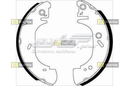 Задние барабанные колодки SBC07400 Starline