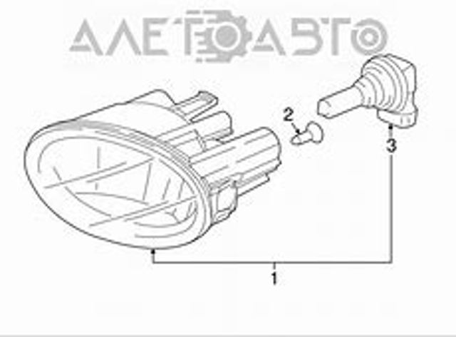 Фара противотуманная, правая FPS FP3037H4P цена, от 19.73 USD
