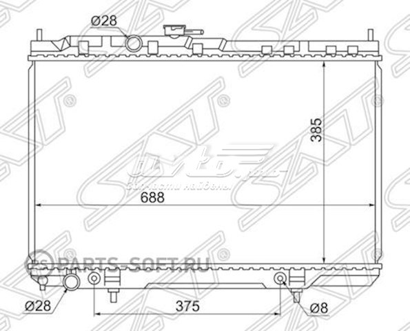 Купить NS0001B10 SAT Радиатор водяной