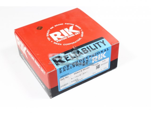 Купить 20920 Riken Стандартные поршневые кольца в комплекте