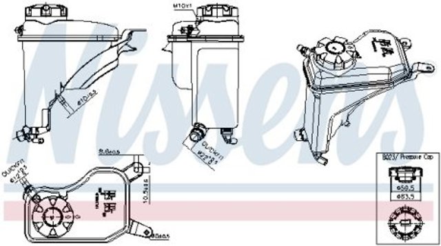 Бачок системы охлаждения 996268 Nissens