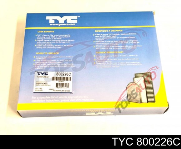 Фильтр салона TYC 800226C