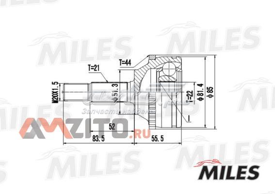 ШРУС наружный передний GA20397 Miles