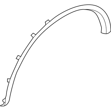 Молдинг передней арки колеса, левый Nissan/Infiniti 638615NA0A цена, от 79.88 USD