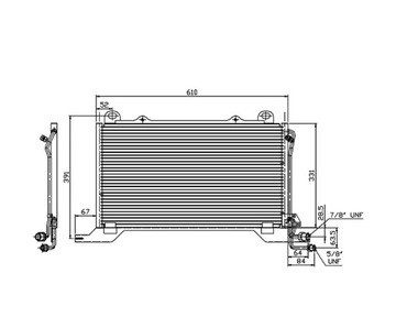 2108300370 Mercedes radiador de aparelho de ar condicionado