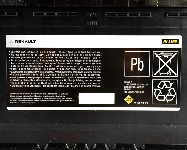 7711947965 Renault (RVI) Аккумуляторная батарея