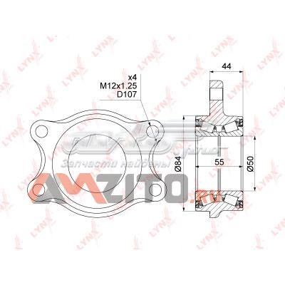 Подшипник задней ступицы WB1032 Lynxauto