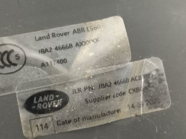 LR123865 Land Rover 