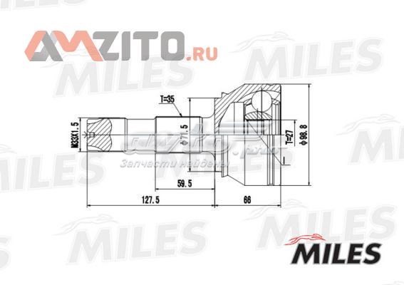 ШРУС наружный передний GA20067 Miles