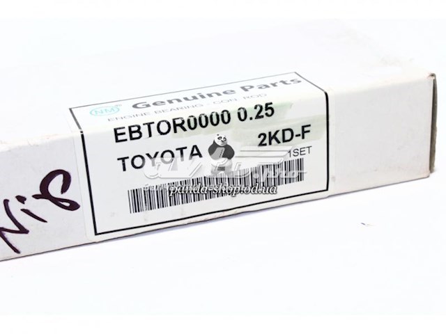 1320467031 Toyota folhas inseridas de cambota de biela, kit, 1ª reparação ( + 0,25)