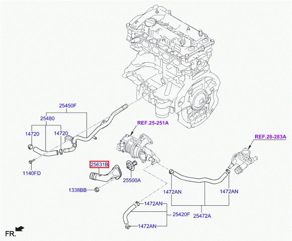  256312E270 Hyundai/Kia