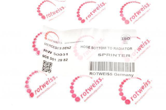 RW50051 Rotweiss Шланг системы охлаждения
