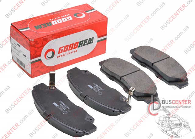 Колодки тормозные передние дисковые GOODREM RM1286