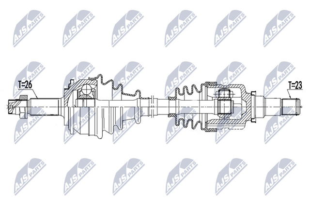 Правая полуось NPWTY165 NTY