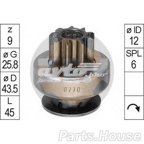 ZN0770 ZEN Привод стартера