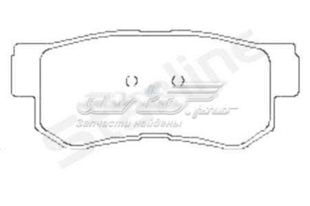 Колодки тормозные задние дисковые STARLINE BDS441