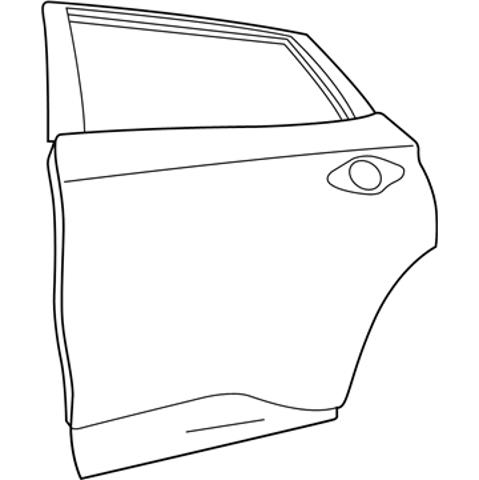 821019UH0A Nissan/Infiniti Дверь пассажирская задняя левая