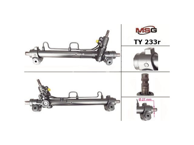 Реечный рулевой механизм MSG TY233R цена, от 264.78 USD