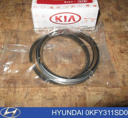 11SD00K3Y2 Hyundai/Kia кольца поршневые комплект на мотор, 1-й ремонт (+0,25)