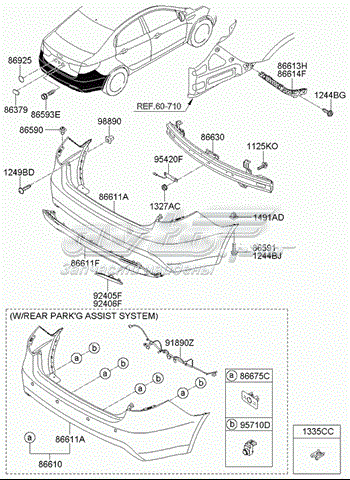  866104Y010 Hyundai/Kia