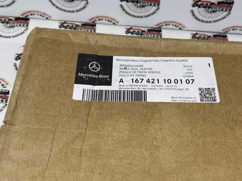 Передние тормозные диски A167421100107 Mercedes