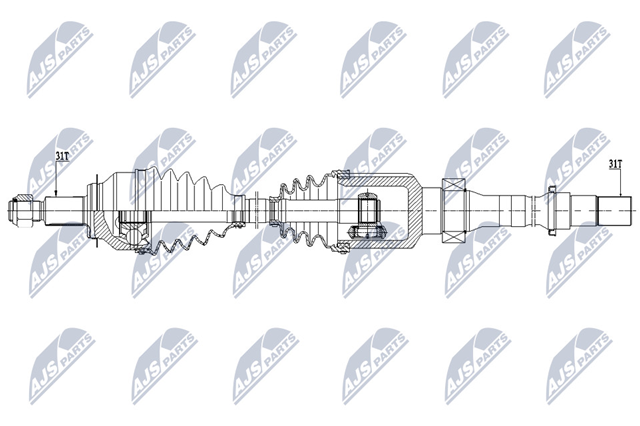 Правая полуось NPWMZ058 NTY