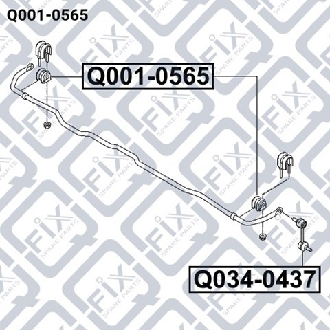 Втулка стабилизатора Q0010565 Q-fix