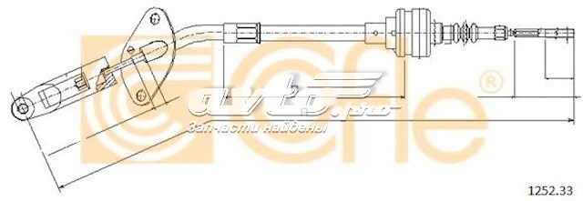 Трос сцепления 125233 Cofle