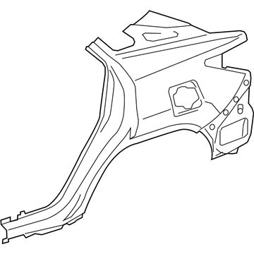 Купить 616010E051 Toyota Крыло заднее правое