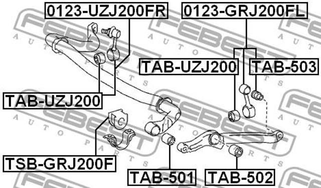 Сайлентблок стабилизатора переднего MRB11138 MarkBest