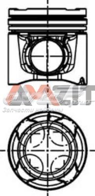 Поршень на 1 цилиндр 40528600 Kolbenschmidt