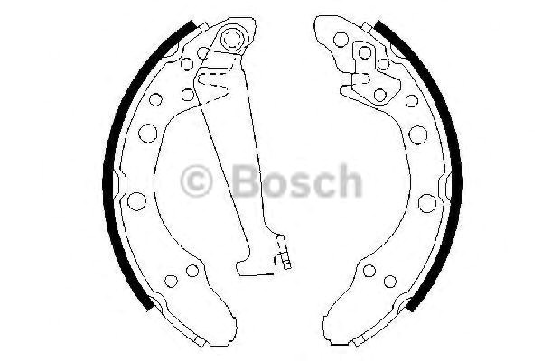 Задние барабанные колодки 986487270 Bosch