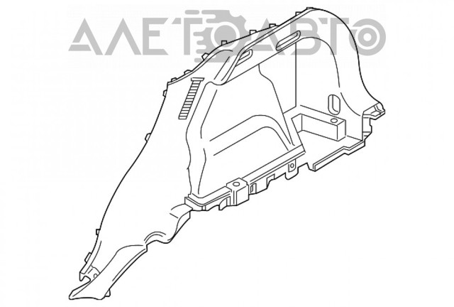 Купить KB7W68850A02 Mazda Облицовка багажного отсека правая