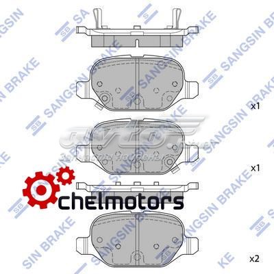 SP1709 Sangsin Колодки тормозные дисковые комплект