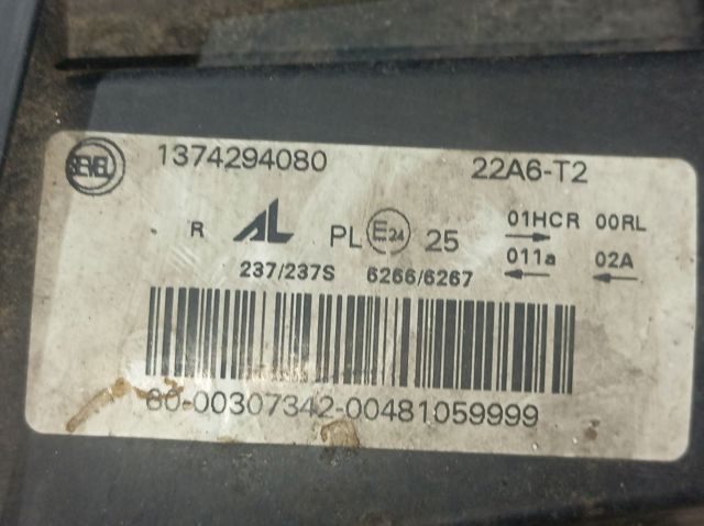 Купить 1374294080 Fiat/Alfa/Lancia Фара основная правая
