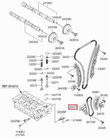 244712G050 Hyundai/Kia 