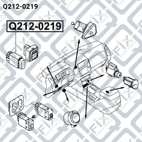 Кнопка включения ПТФ Q-fix Q2120219