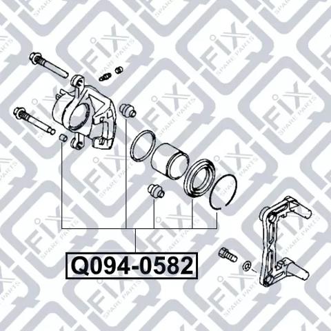 Ремкомплект заднего суппорта Q-fix Q0940582
