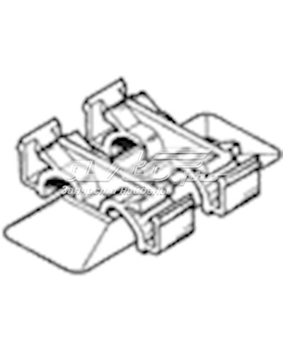 79887178 Mercedes braçadeira (cápsula de fixação de moldura da porta)