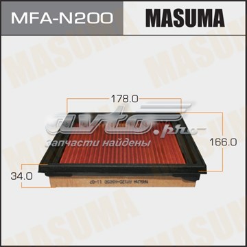 Фильтр воздушный Masuma MFAN200