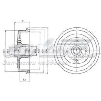 Тормозной барабан BF399 Delphi