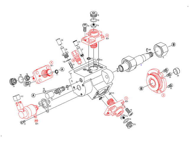 55207676 Fiat/Alfa/Lancia Насос топливный высокого давления (ТНВД)