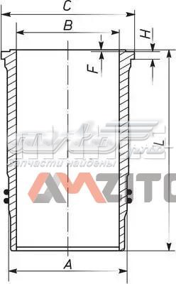 Гильза поршневая Mahle Original 003WN3801 цена, от 96.63 USD