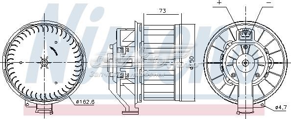 Вентилятор печки 87803 Nissens