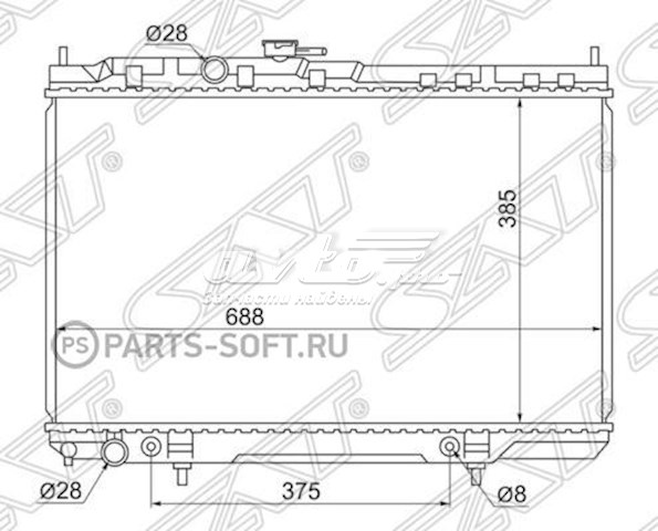 Радиатор охлаждения SAT NS0001B10