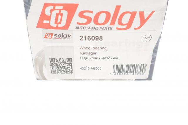 Подшипники задней ступицы Solgy 216098 цена, от 16.31 USD