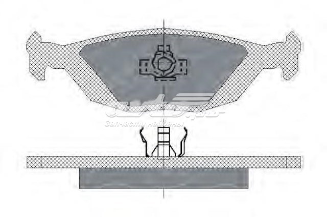 Колодки тормозные передние дисковые SCT SP127