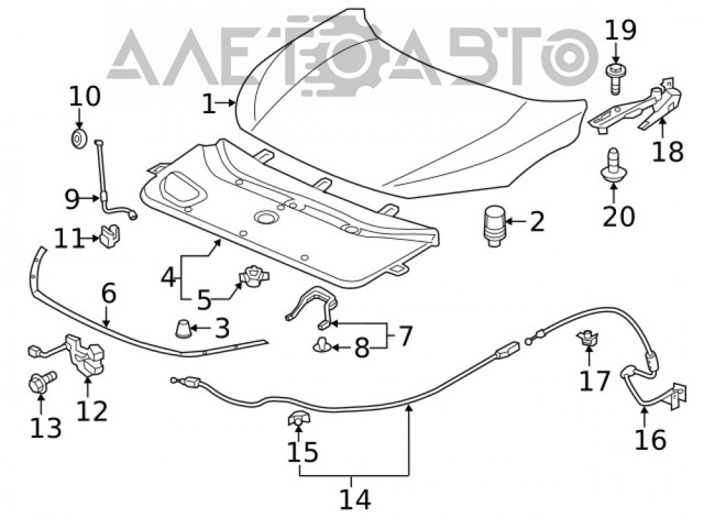  Honda 74131TBAA01 цена, от 11.43 USD