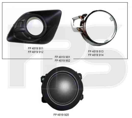 Оправа туманки FPS FP4819901 цена, от 14.81 USD